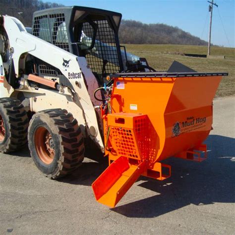 skid steer masonry|Skid Steer Mobile Mud Hog Mixers for Masonry Material .